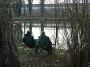 Wintersucces op een parkwater
