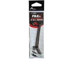 Filex Feeder Anti Tangle & QC Swivel - 3 sets - Feeder Anti Tangle Montage - Feeder vissen onderlijn montage