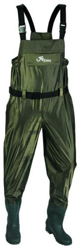 Fil Chest Wader Size #43 - Waadpak - PVC en Nylon - Schoenmaat #43 - Donkergroen - Voor Vissen en Outdoor