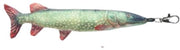 Mini Snoek Knuffel met Hanger - 20cm - Sleutelhanger - Roofvis knuffel - Visknuffel - Vis sleutelhanger