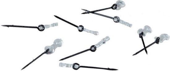 EXC Bait Spike & Ring - 11mm - 10 stuks - voor Karper/Witvis/Method Feeder Onderlijn - Rigmateriaal - Bait pin
