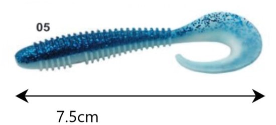 FC's UNO Softbaits 'Assorti'- 7.5cm - 25 stuks - 5x5 Shads in verschillende kleuren - Shad/Soft Bait - Kunstaas voor Roofvissen - Voordeelpakket