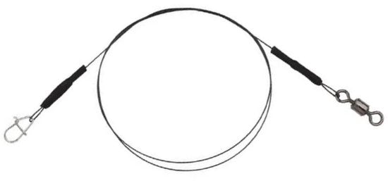 Filex Titanium Leader - 9kg - 25cm - 2 stuks - Roofvis Stalen Onderlijnen - Kunstaas Onderlijn voor Vissen