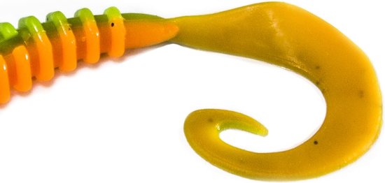 Intech Turborib Softbait 4'' - #03 - 10cm - 5 stuks - Groene Shads - Roofvissen Kunstaas Ribbel shad