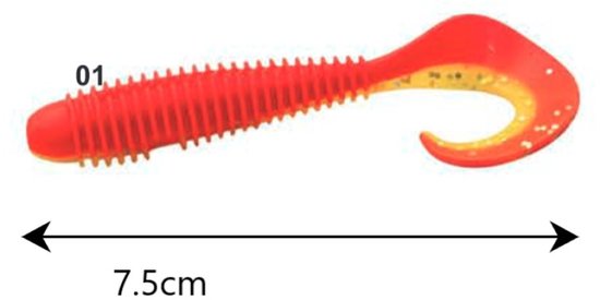 FC's UNO Softbaits 'Assorti'- 7.5cm - 25 stuks - 5x5 Shads in verschillende kleuren - Shad/Soft Bait - Kunstaas voor Roofvissen - Voordeelpakket