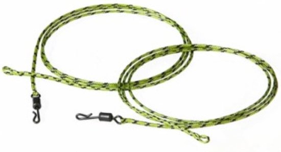 EXC Lead Core & Quick Change - 60cm - 2 stuks - Leadcore Leader met Swivel - Karper Vissen Onderlijn
