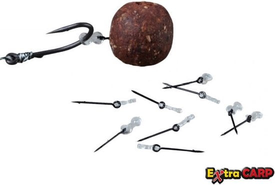 EXC Bait Spike & Ring - 8mm - 10 stuks - voor Karper/Witvis/Method Feeder Onderlijn - Rigmateriaal - Bait pin