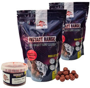Boilie Session Pack 'Strawberry Cheesecake' - 2x 1kg Instant Range Boilies (15mm & 20mm) + 20mm High Attract Hookbaits - Karper Aas - Boilies
