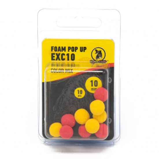 EXC Foam Pop Up - 14mm - 10 stuks - Color Mix - Kunstaas Pop-Ups - Nep Boilies - Karper vissen