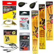 FC's Luxe Karper Onderlijnen & Montage Pakket - Haakmaat #4 - 12 Karper Rigs, Vislood & Onderlijnmontage - Hair Rigs, Chod Rigs & Spinner Rigs - Rigs pakket voor Karper Vissen