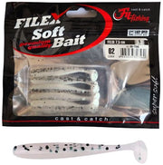 Softbait 'FELIX' 02 - 5 stuks - 7.5cm - Shad/Soft Bait - Kunstaas Shads voor Roofvissen
