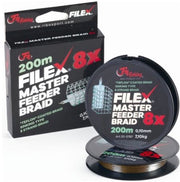 Filex 8x Master Feeder Braid - 0,10mm - 7.1kg - 200m - Gevlochten HQ Feeder Vislijn - Zinkende lijn - Gecoat - Method Feeder Witvis Vislijn
