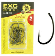 EXC '2000' Karper Haken - Haakmaat #6 - 10 stuks - Barbed - Karper Haak - Carp Hooks - voor Karper Onderlijnen
