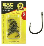 EXC '4000' Karper Haken - Haakmaat #4 - 10 stuks - Barbed - Karper Haak - Carp Hooks - voor Karper Onderlijnen