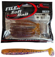 Softbait 'FELIX' 04 - 5 stuks - 9.0cm - Shad/Soft Bait - Kunstaas Shads voor Roofvissen
