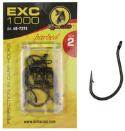 EXC '1000' Karper Haken - Haakmaat #6 - 10 stuks - Barbed - Karper Haak - Carp Hooks - voor Karper Onderlijnen