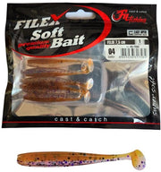 Softbait 'FELIX' 04 - 5 stuks - 7.5cm - Shad/Soft Bait - Kunstaas Shads voor Roofvissen