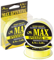 Fil MAX Spinning - 0.23mm - 7.2kg - 150m - Nylon Roofvis Vislijn - Fluo Gele Nylon Roofvis lijn - Voor vissen met kunstaas