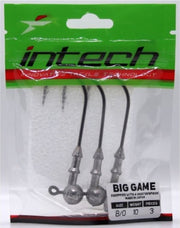 BIG GAME Puncher Jighead #6/0 - 18g - 4 stuks - Loodkop voor Roofvissen - voor grote Shads & Softbaits