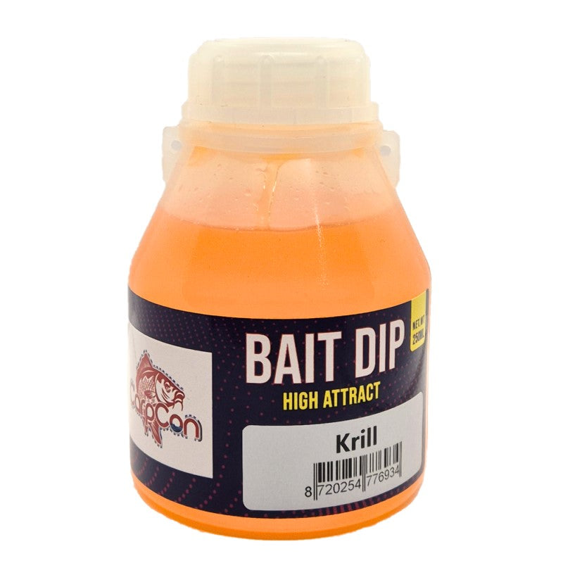 CarpCon High Attract Bait Dip 'Krill' - Oranje - 250ml