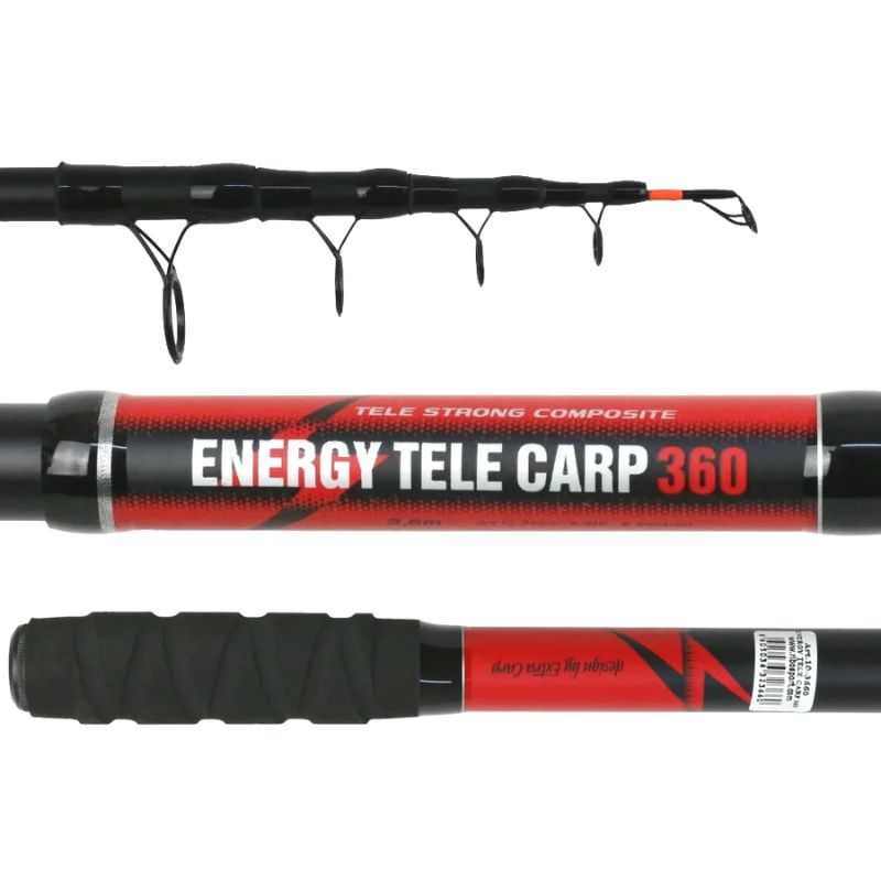 EXC Energy Tele Carp 3.6m - 3.5lb - Telescopische Karperhengel