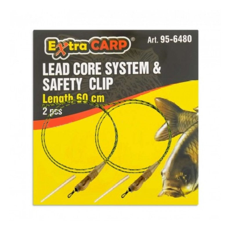 Extra Carp Lead Core System & Safety Clip - 60cm - 2 stuks