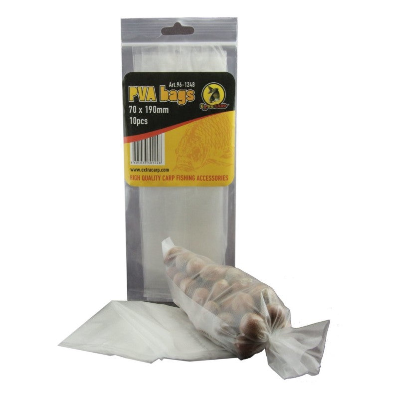 EXC PVA Bags Small - 70x140mm - 10 stuks