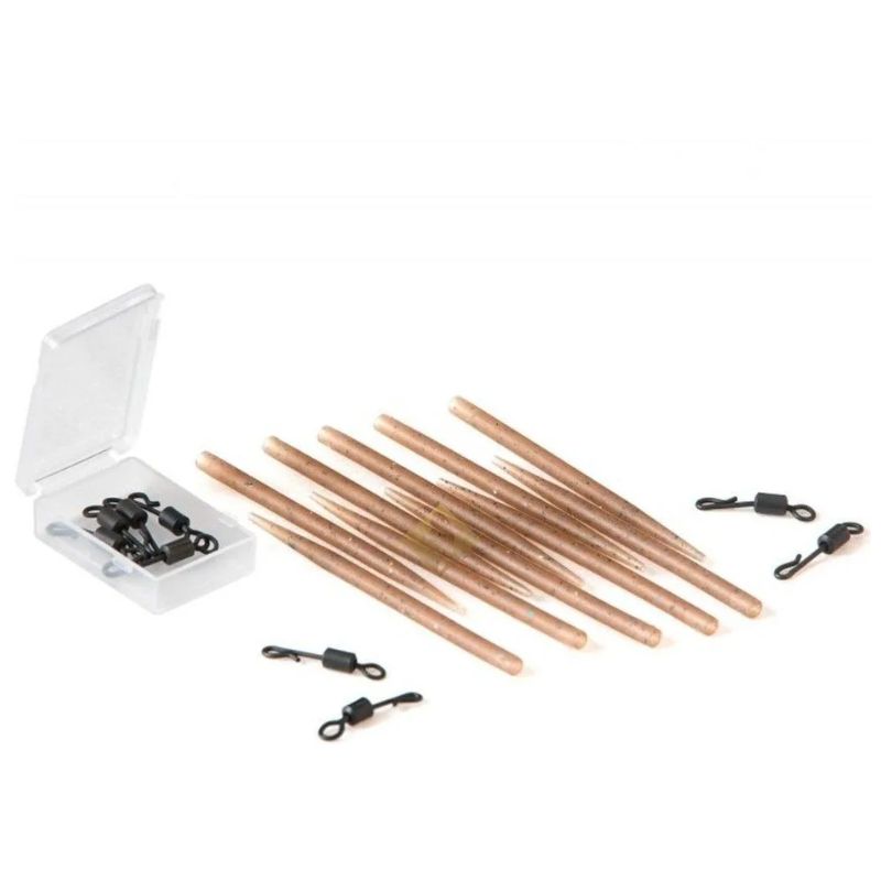 Extra Carp Anti Tangle & Quick Change Swivel 'Camo Brown' - 10 sets