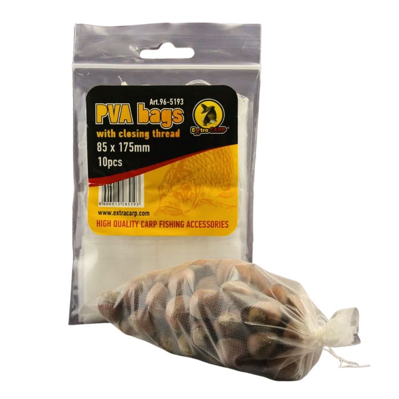 Extra Carp PVA Bags - 85x175mm - w/ closing thread