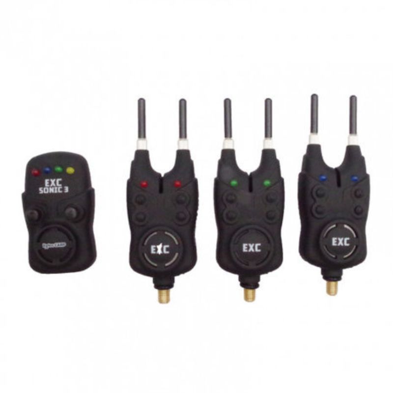 Extra Carp Sonic 3 Bite Alarm Set HQ - 3+1 Beetmelder Set