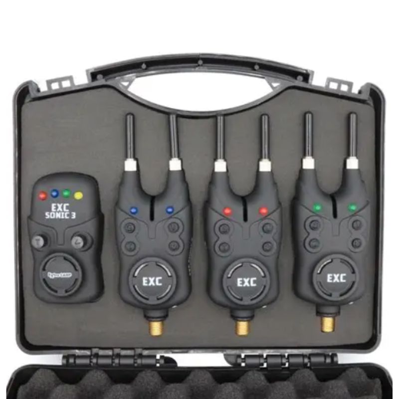 Extra Carp Sonic 3 Bite Alarm Set HQ - 3+1 Beetmelder Set