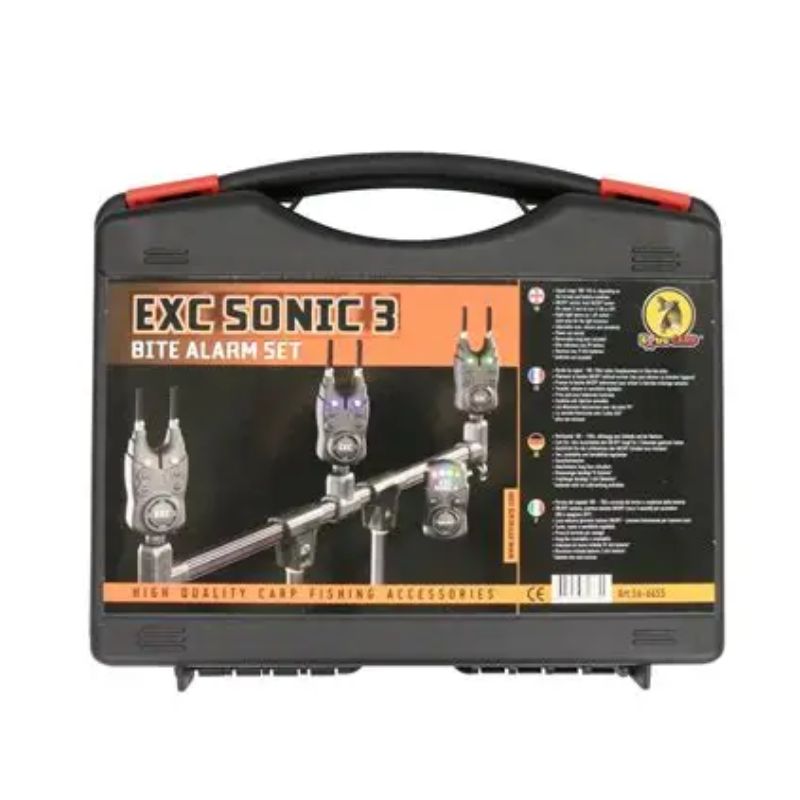 Extra Carp Sonic 3 Bite Alarm Set HQ - 3+1 Beetmelder Set