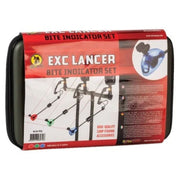 Extra Carp Lancer Verlichte Hanger/Swinger Set – Lichtgevende Bijtindicatie, 3 Stuks incl. Case