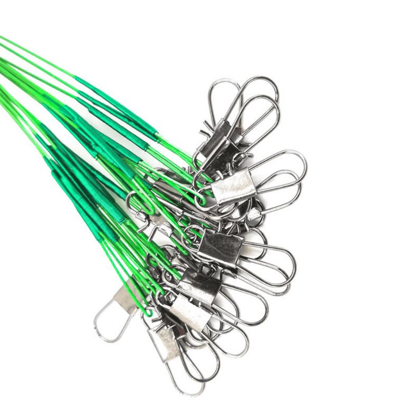 Fil Fishing Coated Wire Leader 'Green' - 30 stuks - 30cm