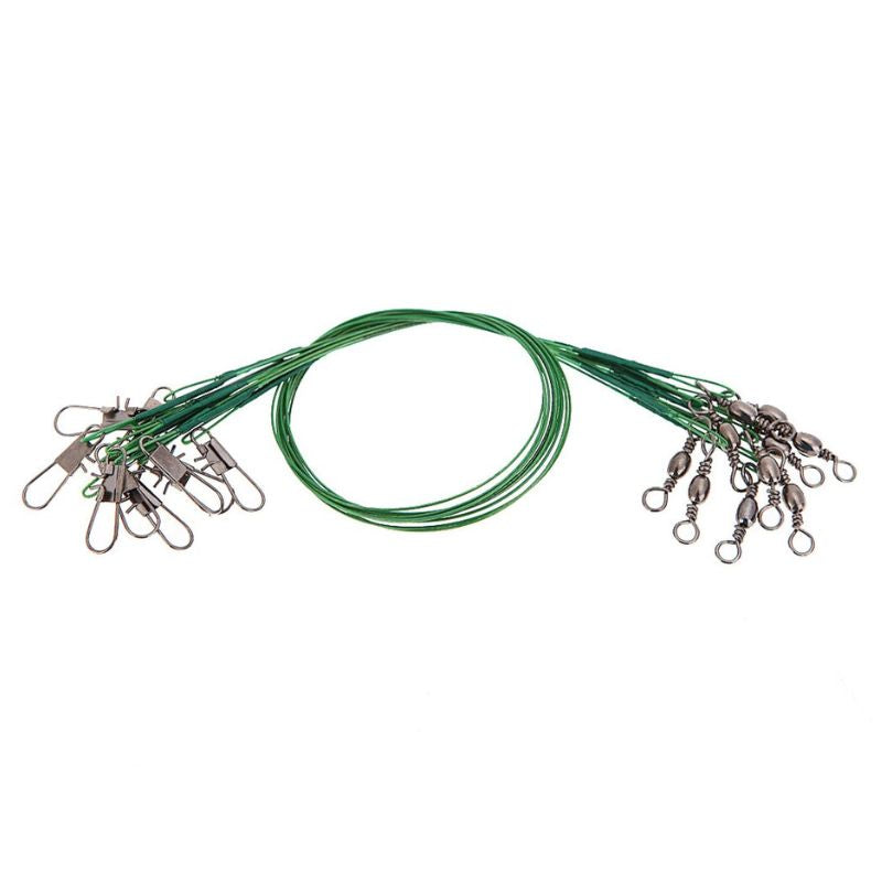Fil Fishing Coated Wire Leader 'Green' - 30 stuks - 30cm