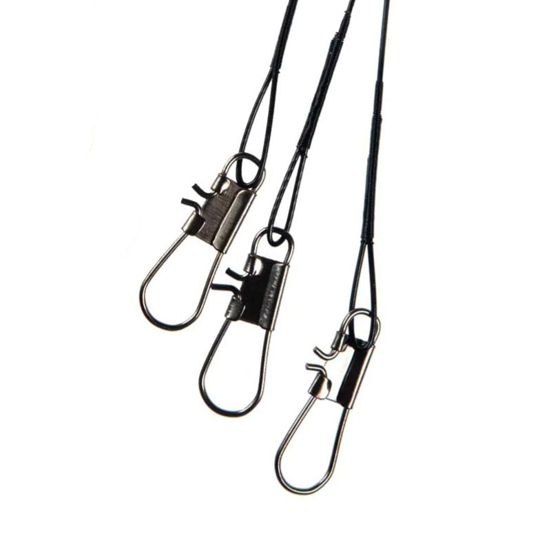 Fil Fishing Coated Wire Leader 'Black' - 30 stuks - 30cm
