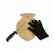 FC's Fileerset Deluxe - Fileermes met Bamboe Snijplank & Fileerhandschoen