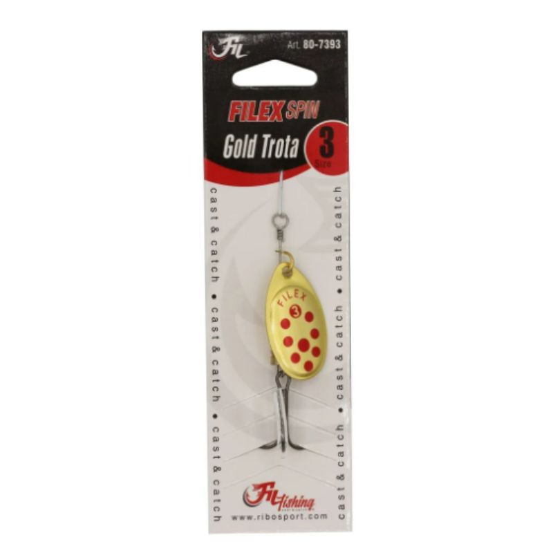 Filex Spinner 'Gold Trota' Size 3 - Goud/Rood