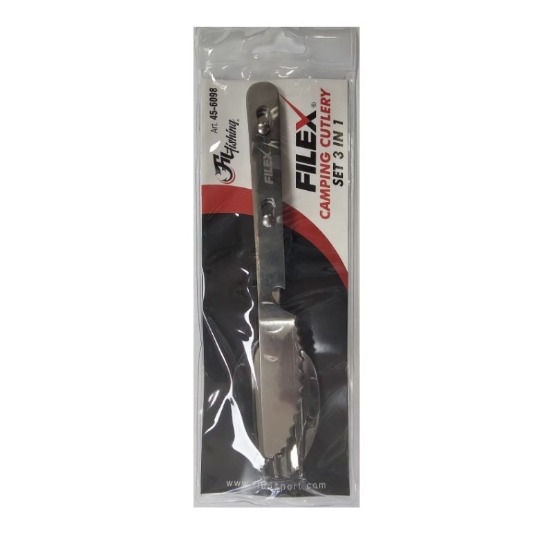 Filex Camping Cutlery - 3-in-1 bestekset