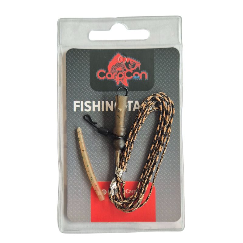 CarpCon Heli/Chod System Leaders 'Camo Brown' - 2 stuks