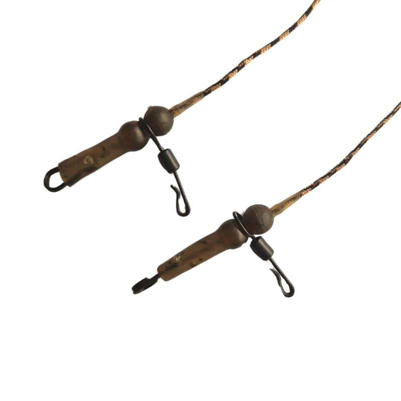 CarpCon Heli/Chod System Leaders 'Camo Brown' - 2 stuks