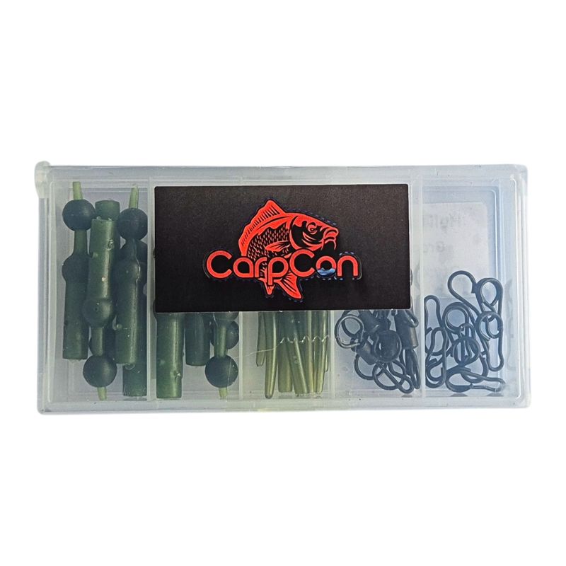 CarpCon Helicopter Rig Kit 'Green' - 40pcs in Box