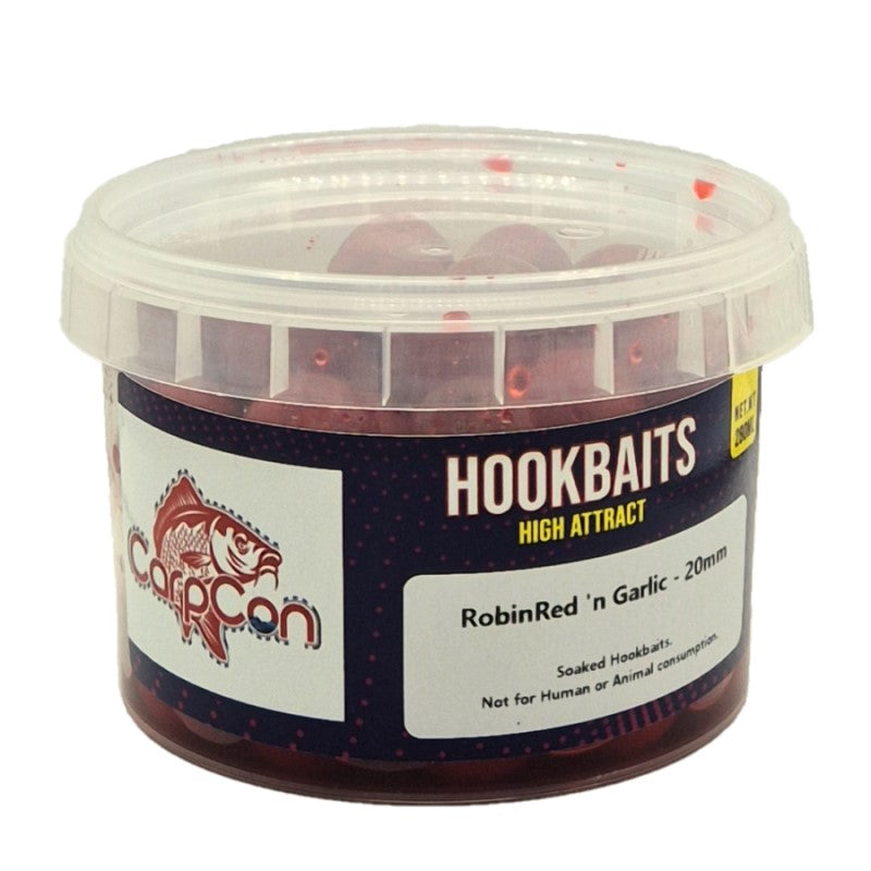 CarpCon High Attract Hookbaits 'RobinRed 'n Garlic' (Meerdere diameters)