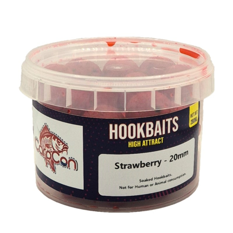 CarpCon High Attract Hookbaits 'Strawberry Cheesecake' — 20mm