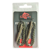 CarpCon Hybrid Lead Clip Leadcore Leaders - 2 stuks