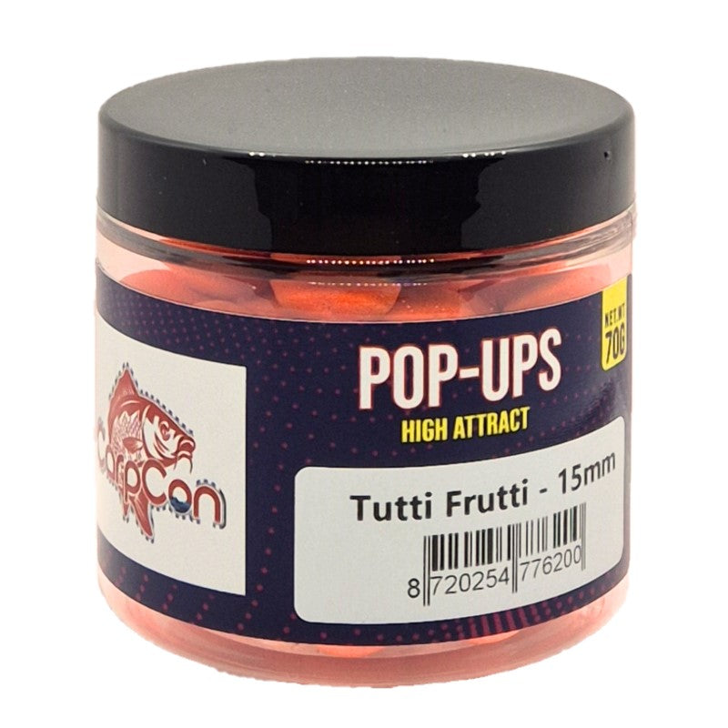 CarpCon High Attract Fluo Pop Ups 'Tutti Frutti' - 15mm (70g)