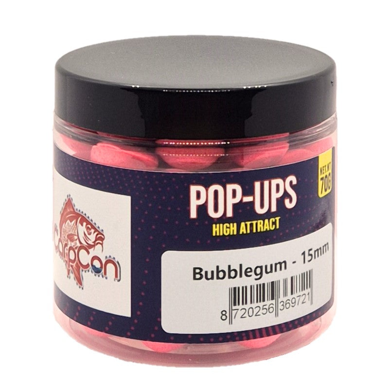 CarpCon High Attract Fluo Pop-Ups 'Bubblegum' - 15mm (70g)