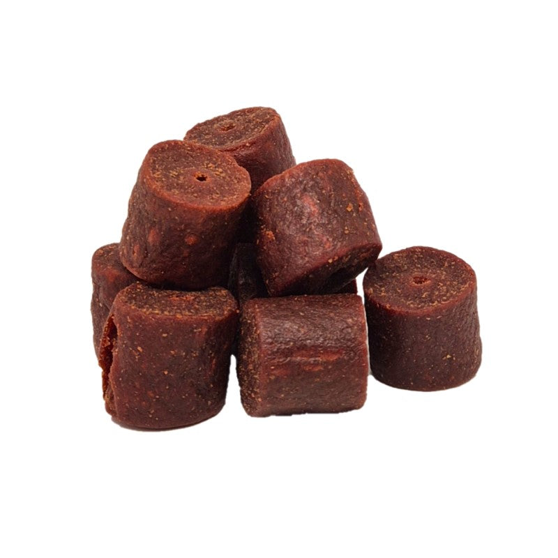 CarpCon Red Halibut Pellets met gat 20mm - 1kg