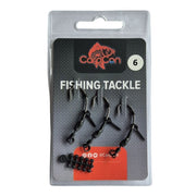 CarpCon handgemaakte Spinner Rigs Hook Section - 3 stuks — #6