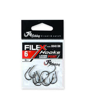 Filex 8040 vishaken – serieafbeelding, verpakking maat 6